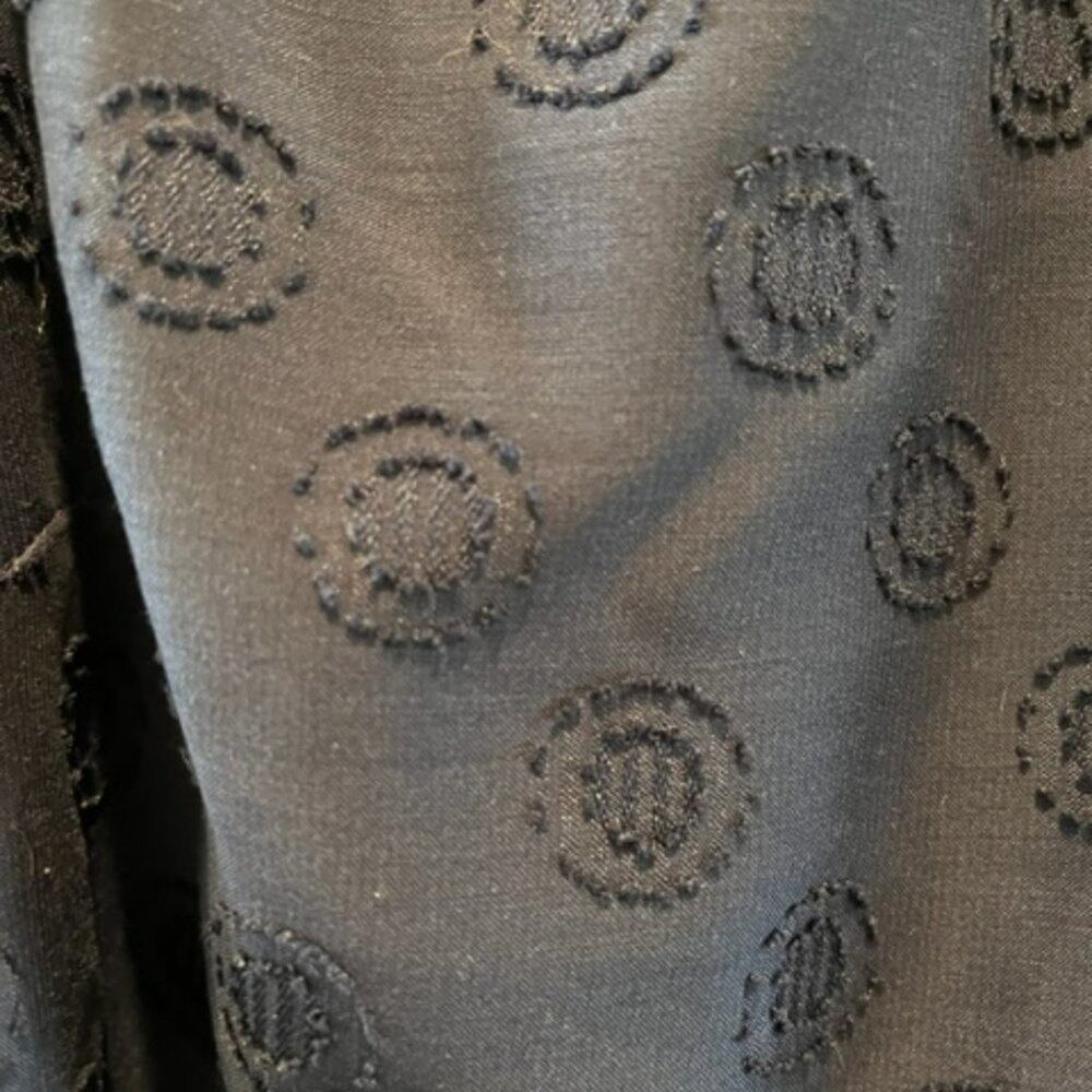 Isaac Mizrahi Navy Textured Dot Blouse 18W Pleated Bell Sleeve Plus Size NWOT - Picture 7 of 11